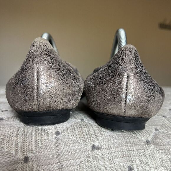 Paul Green Townsend Distressed Metallic Bronze Leather Ballet Flat UK 4.5 US 6.5 - Picture 8 of 16